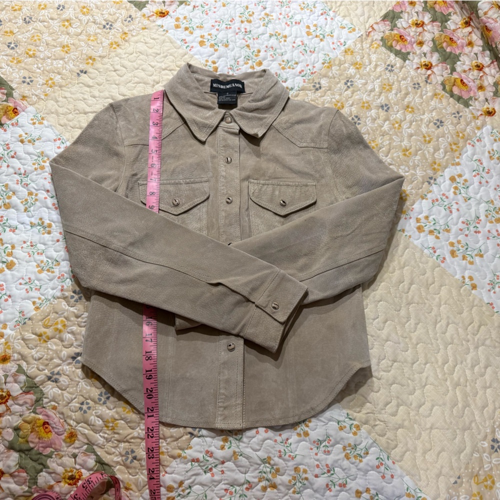 Bohemian/ western Tan Leather Jacket